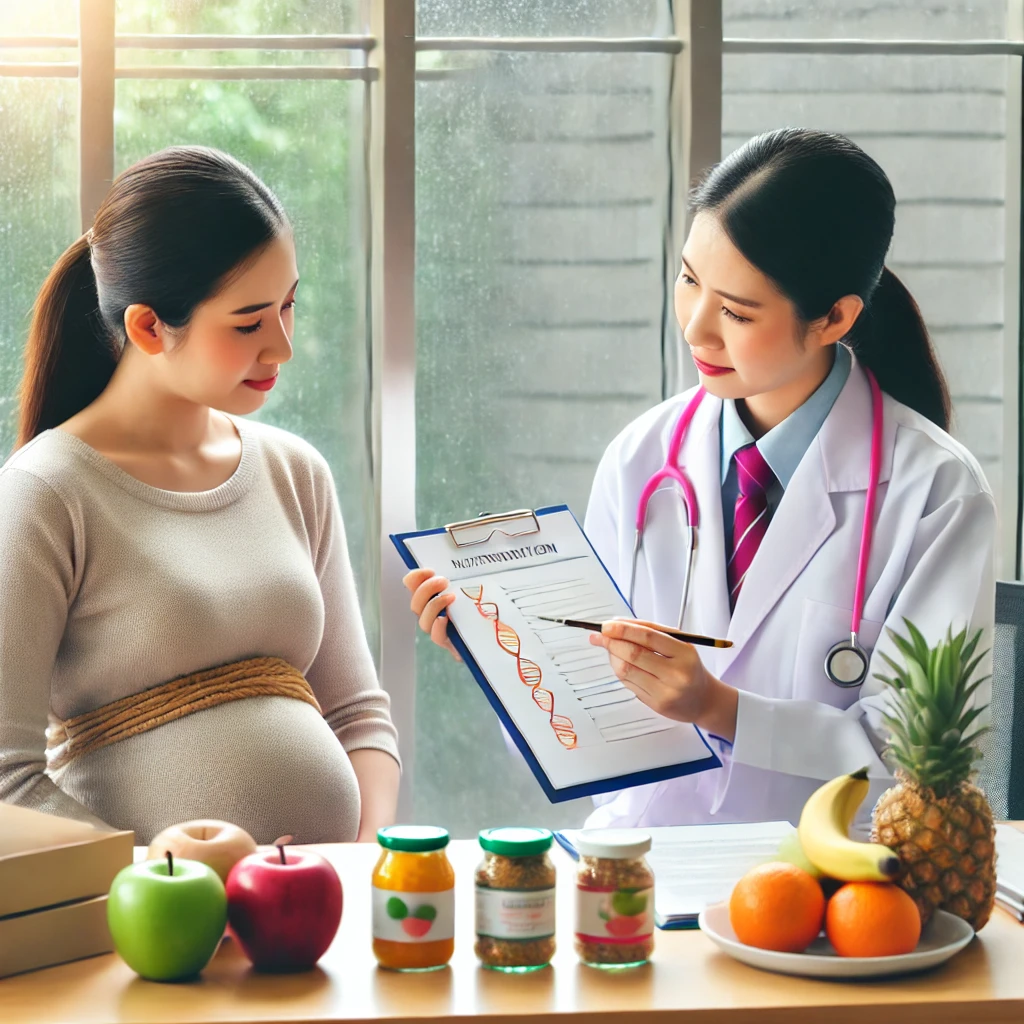 영양플러스사업 신청을 위한 보건소 영양 상담 장면