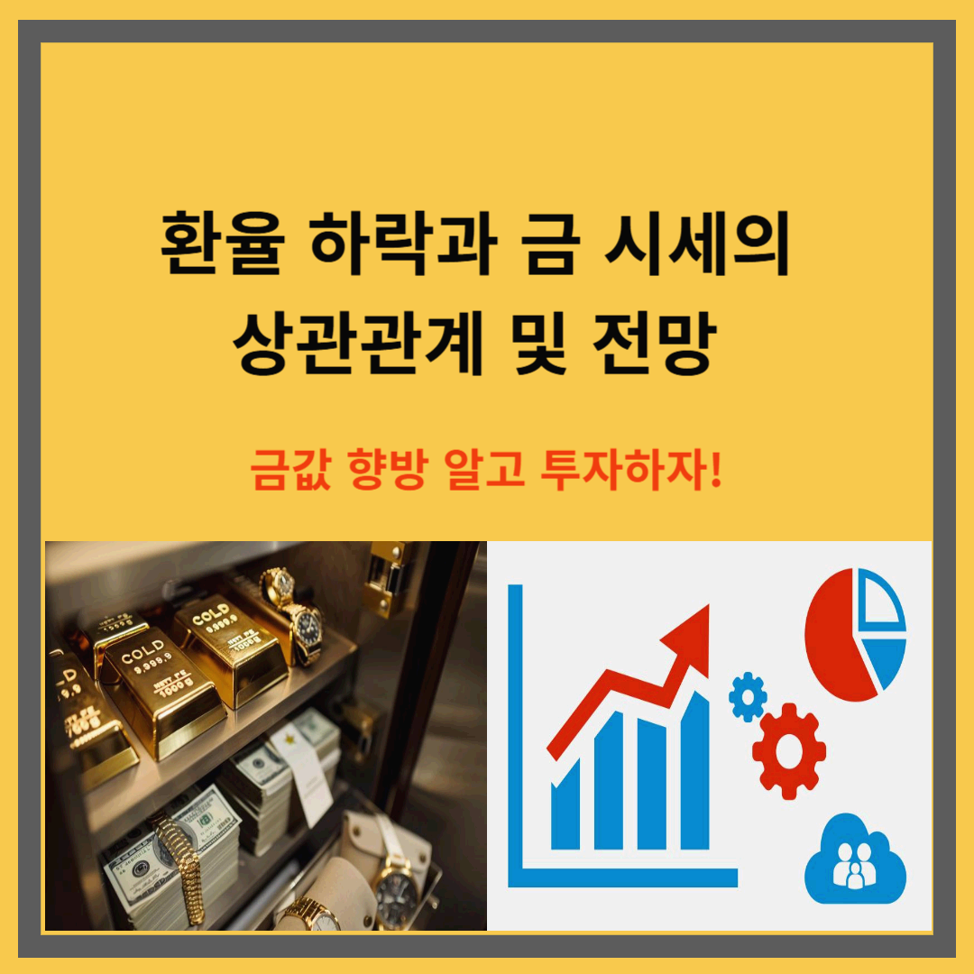 환율 하락과 금 시세의 상관관계 및 전망