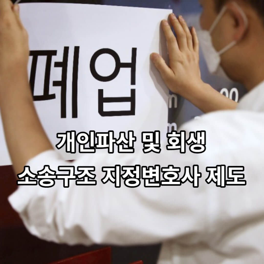 개인파산 및 회생 소송구조 지정변호사제도