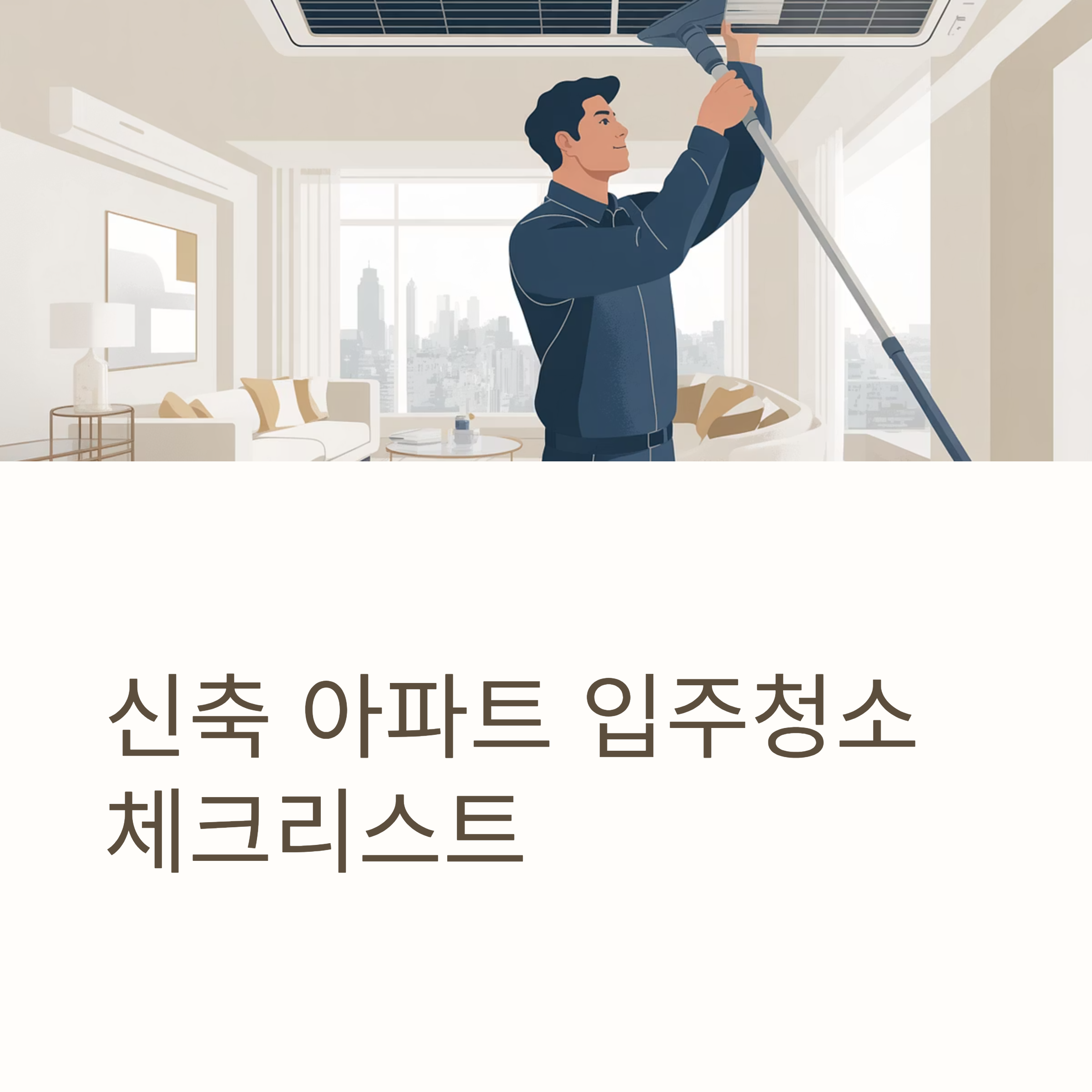 신축 아파트 입주청소 체크리스트 대표이미지