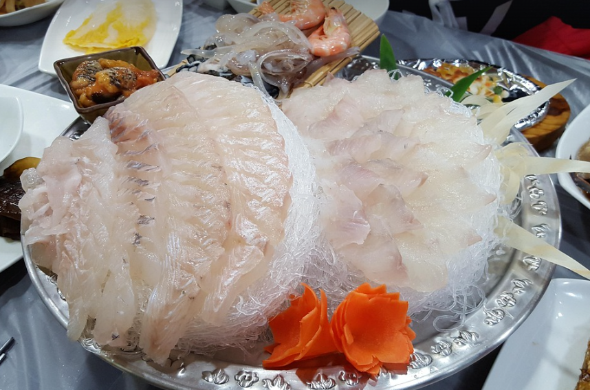 광어회의 모습