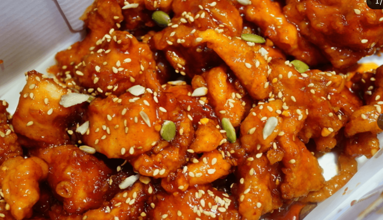 닭강정 골목 이미지