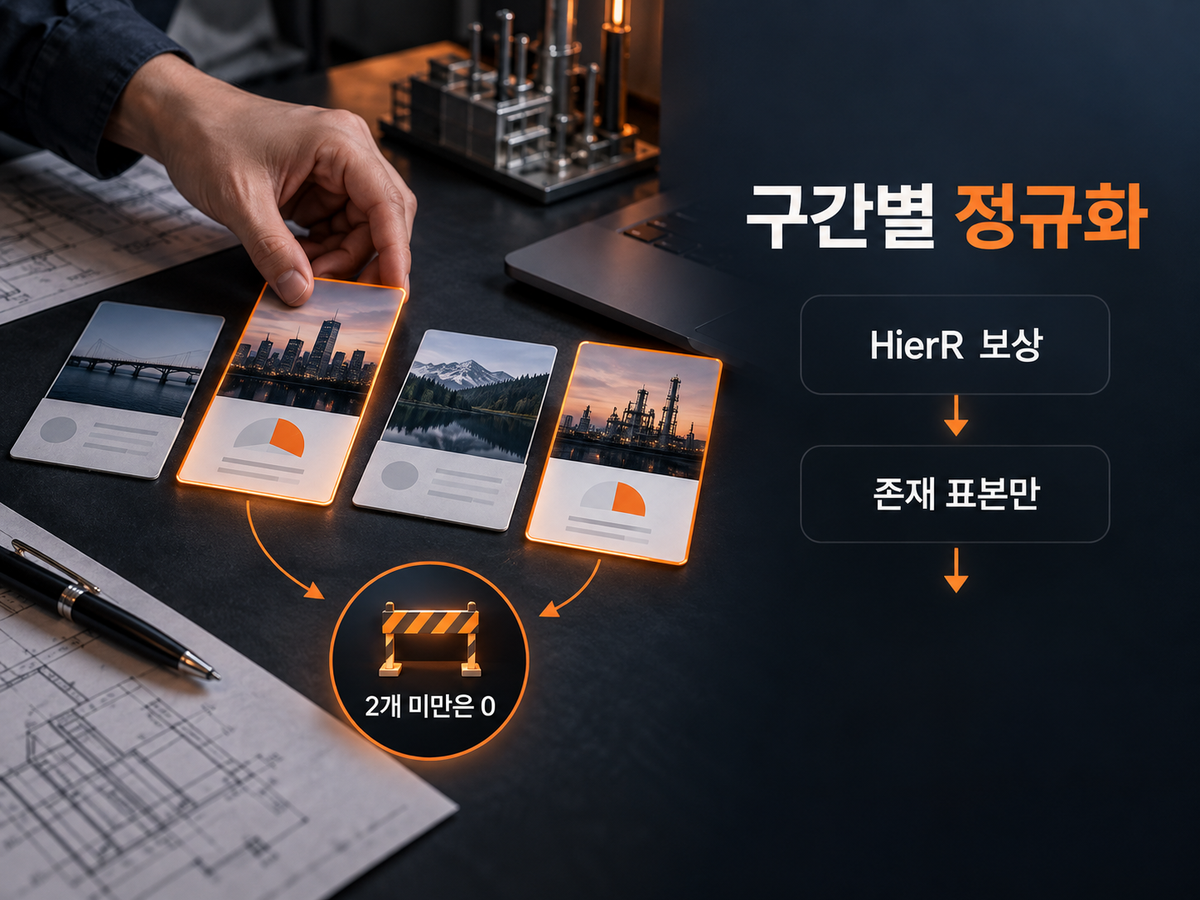 SLCA-GRPO HierR 보상에서 구간이 존재하는 rollout만 정규화하고 두 개 미만이면 advantage를 0으로 두는 과정