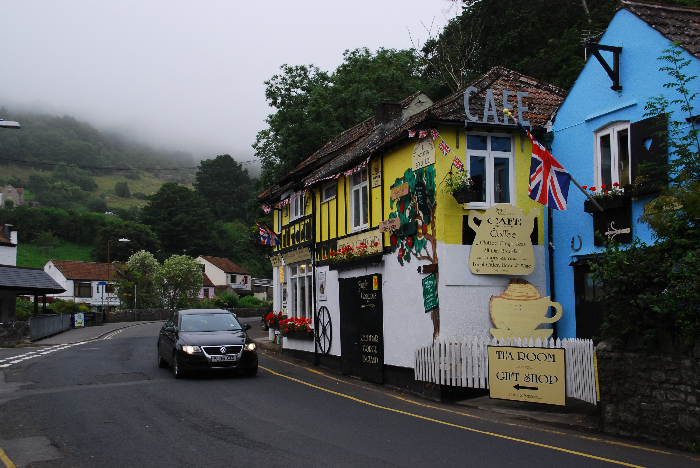 Cheddar Gorge로 가는 길의 전경