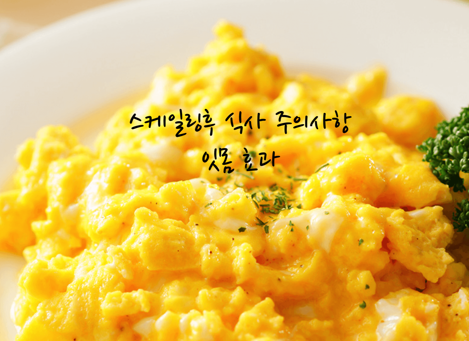 스케일링후 식사