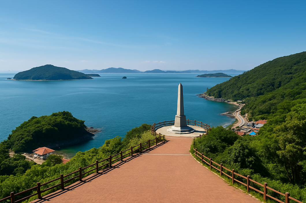 해안과 섬이 어우러진 풍경