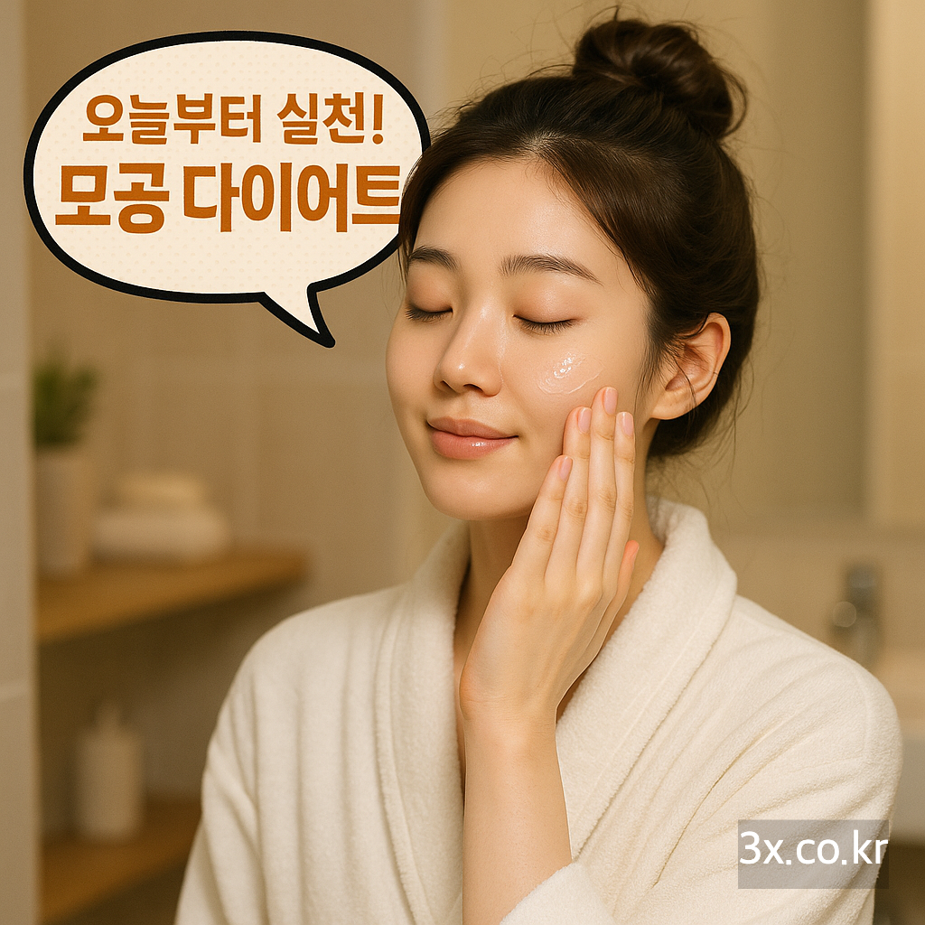 오늘부터 실천! 모공 다이어트