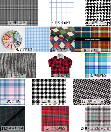 체크의 종류_check patterns