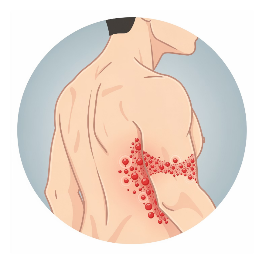 오른쪽 등 통증 의심되는병