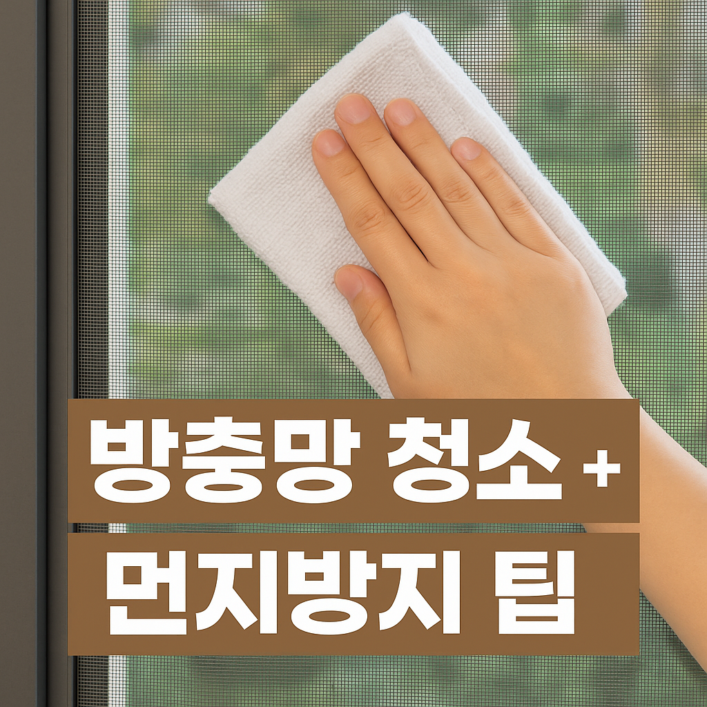 방충망 청소 + 먼지방지 팁