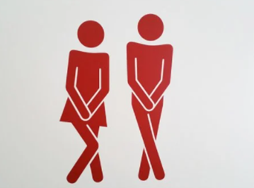 화장실 가고싶은 남녀