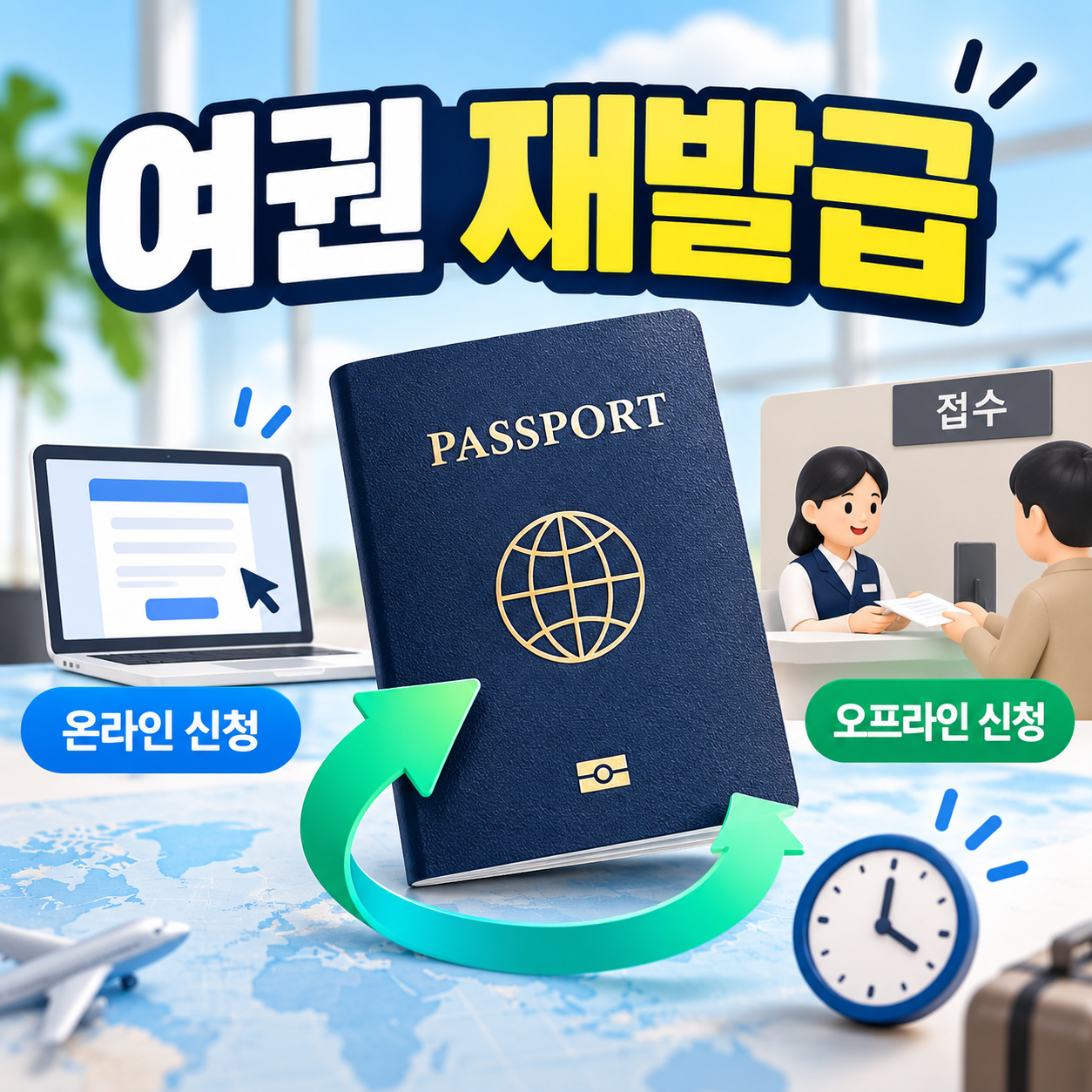 여권 재발급 소요기간 및 온라인·오프라인 신청 방법 총정리