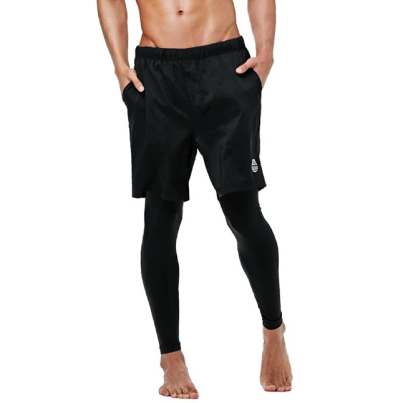 벨리프 L0949 남자 일체형 보드숏 워터레깅스 9부 래쉬가드 하의 블랙 M-XL