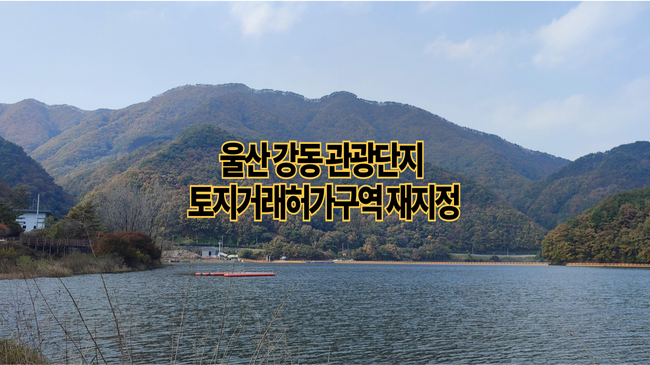 울산 강동 관광단지 토지거래허가구역 재지정 ❘ 투자전략 달라진다