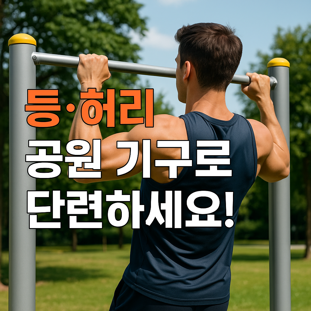 공원 운동기구 3편:공원 기구로 하는 등·허리 근육 강화 루틴 BEST 3