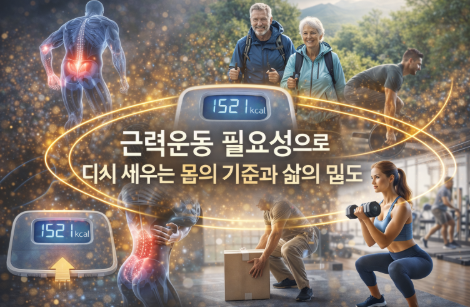 근력운동하는 사람들