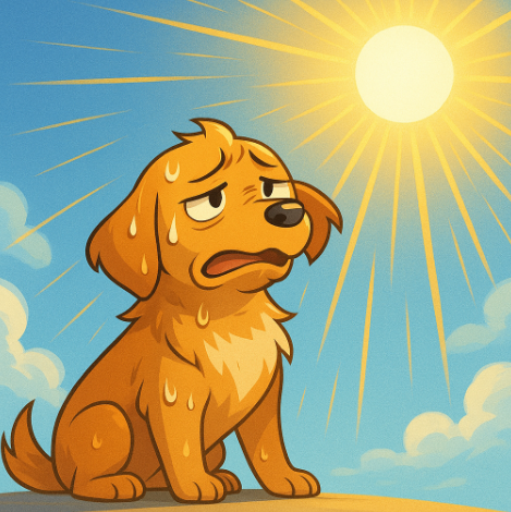 반려견 여름 관련 사진