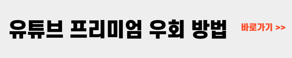 유튜브 프리미엄 우회