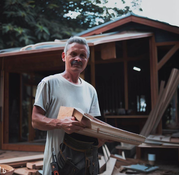 build my house without having any plans(made by Bing)