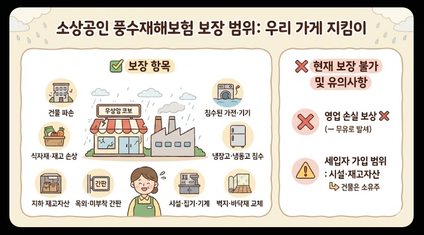 풍수재해 지진재해보험료 지원혜택,가입대상,보장범위