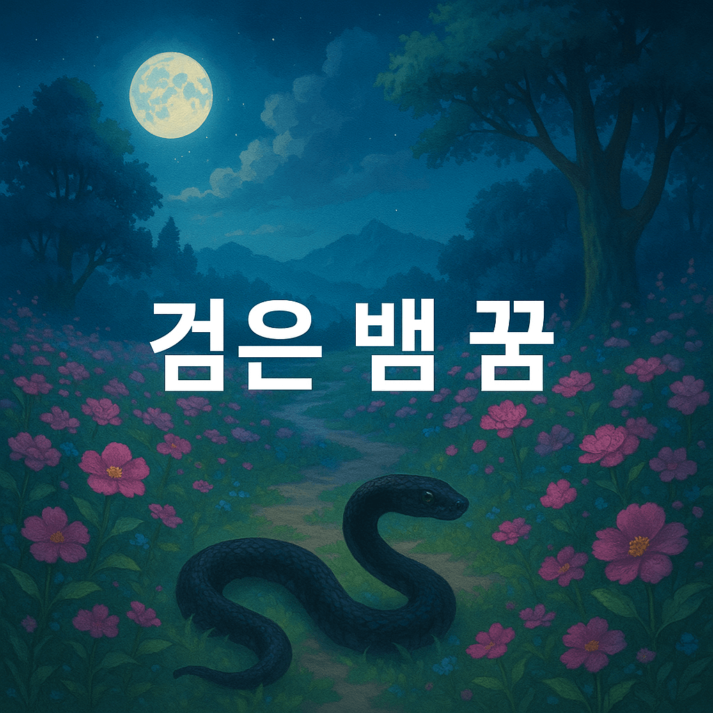 검은 뱀 꿈 해몽