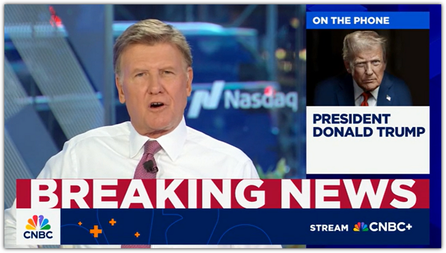 트럼프 CNBC 인터뷰