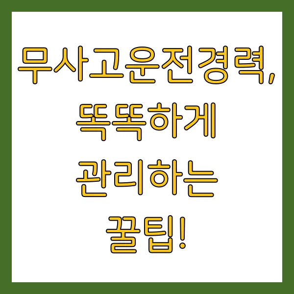 2025 무사고운전경력증명서 발급 방법 혜택 총정리