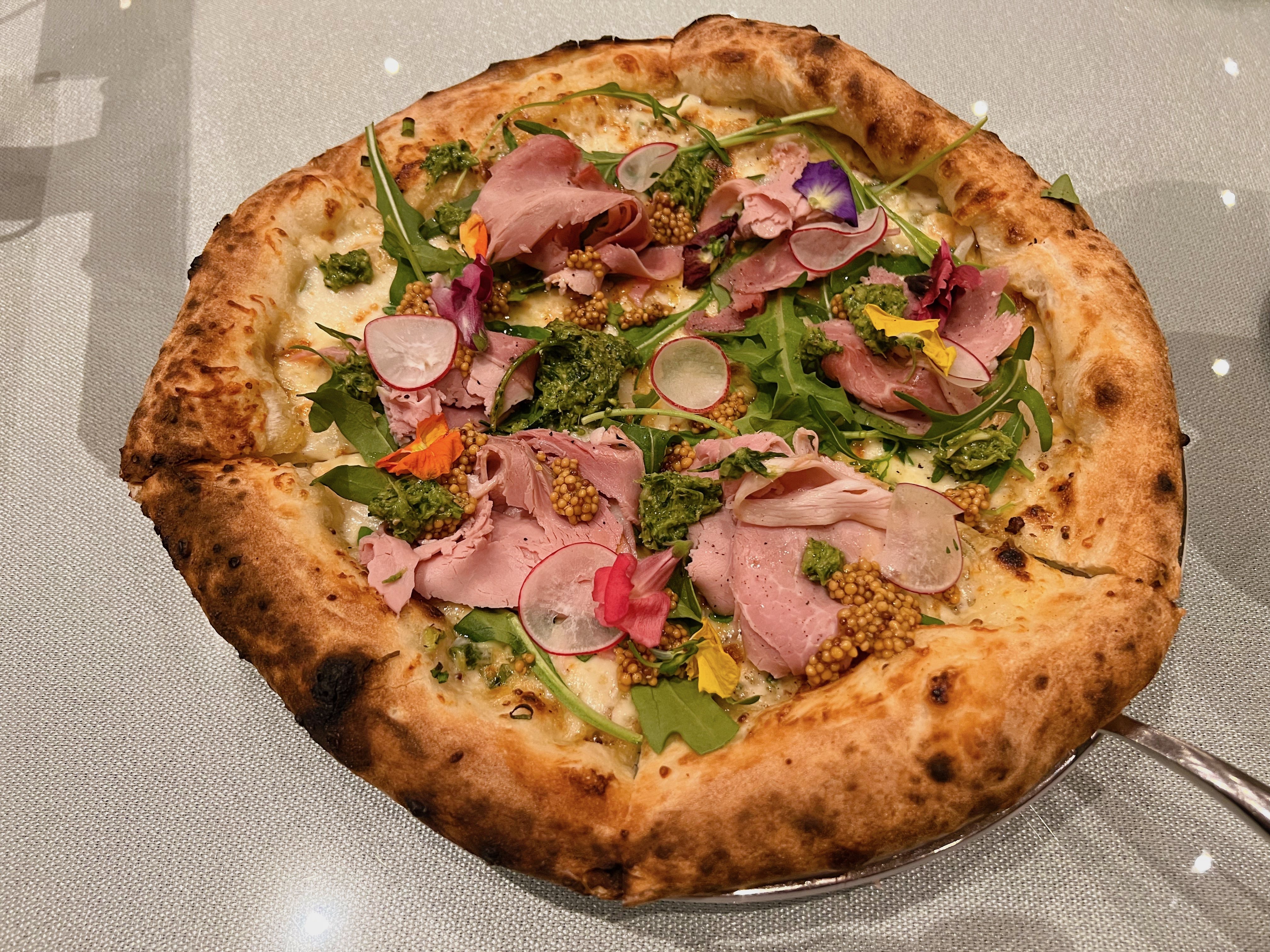 상무지구 맥문동 화덕피자 아지에트 드 잠봉 피자