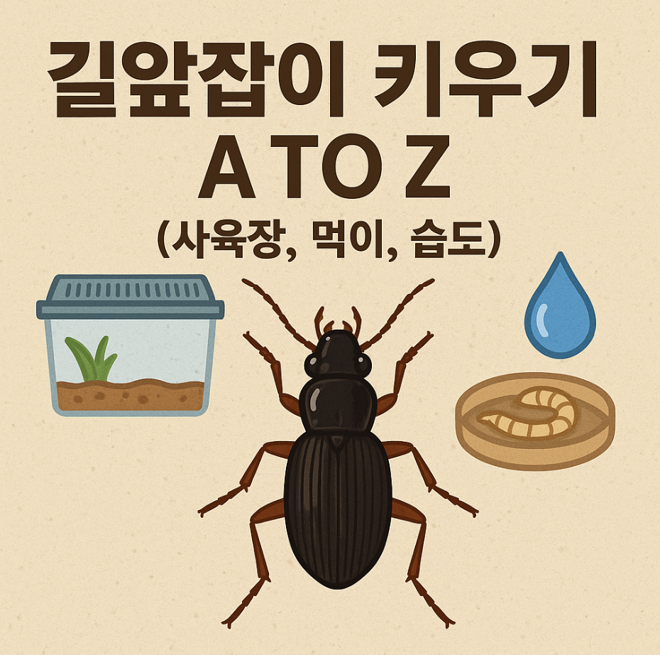 길앞잡이 키우기 A to Z (사육장, 먹이, 습도)