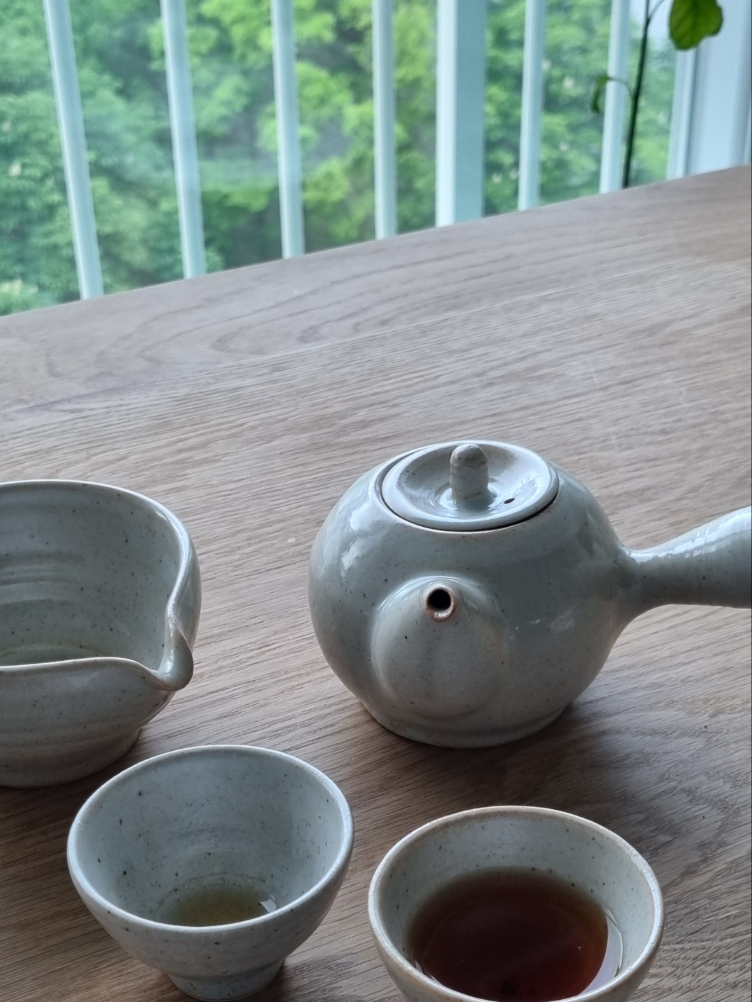 도자기 찻주전자 세트