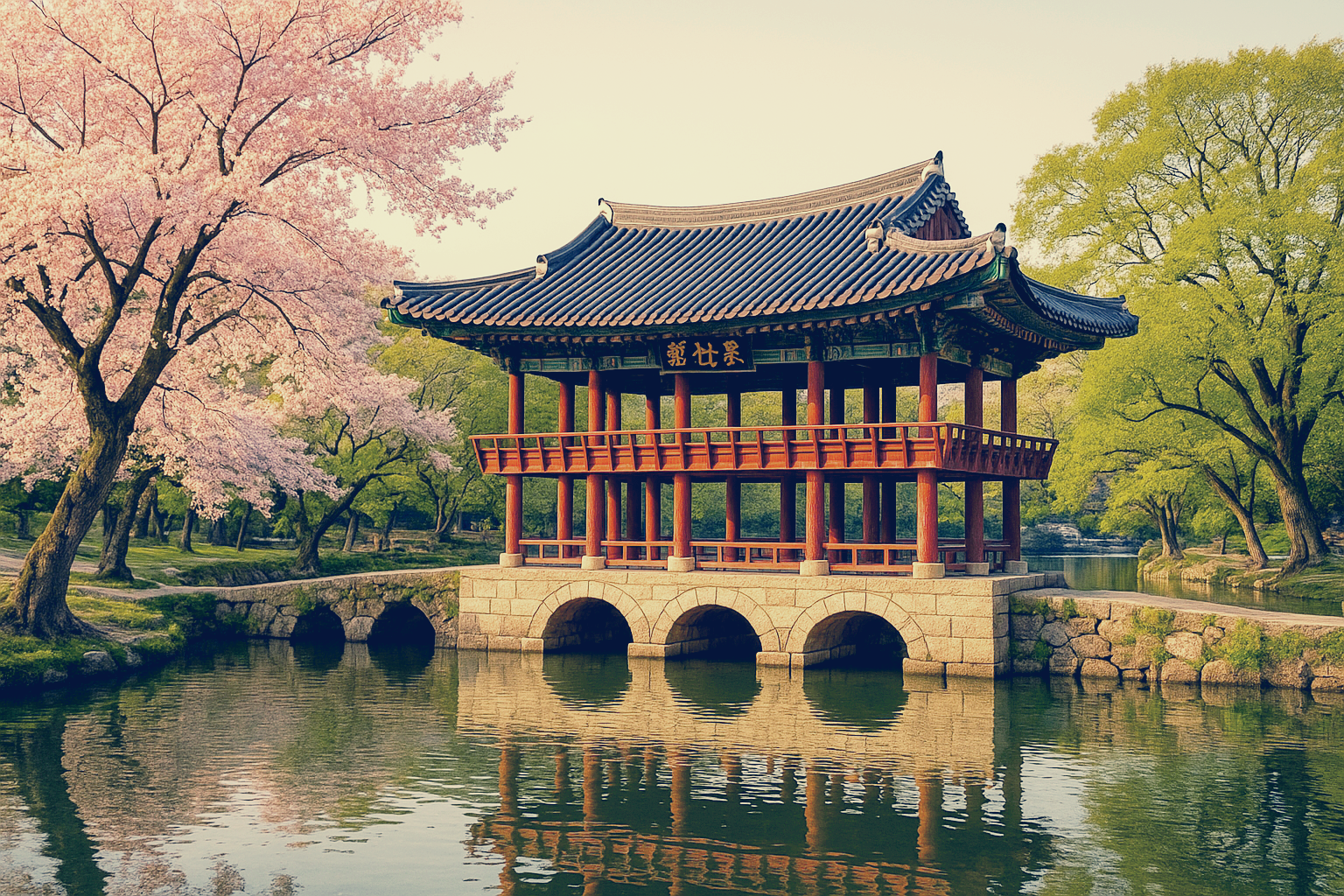 시니어가 즐겨 찾는 남원 광한루원 풍경