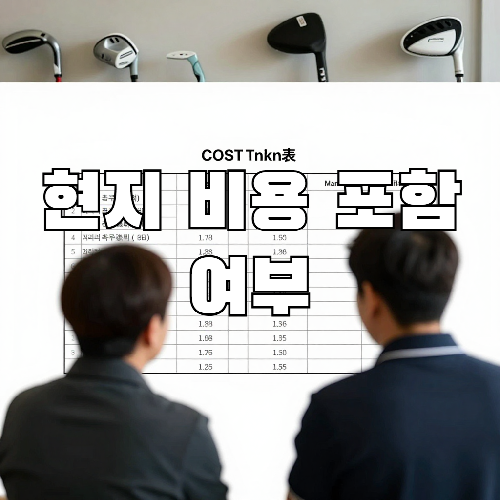 현지 비용 포함 여부