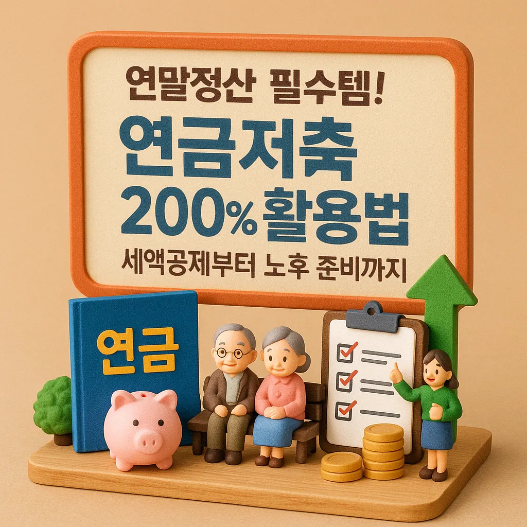 연말정산 필수템! 연금저축 200% 활용법: 세액공제부터 노후 준비까지