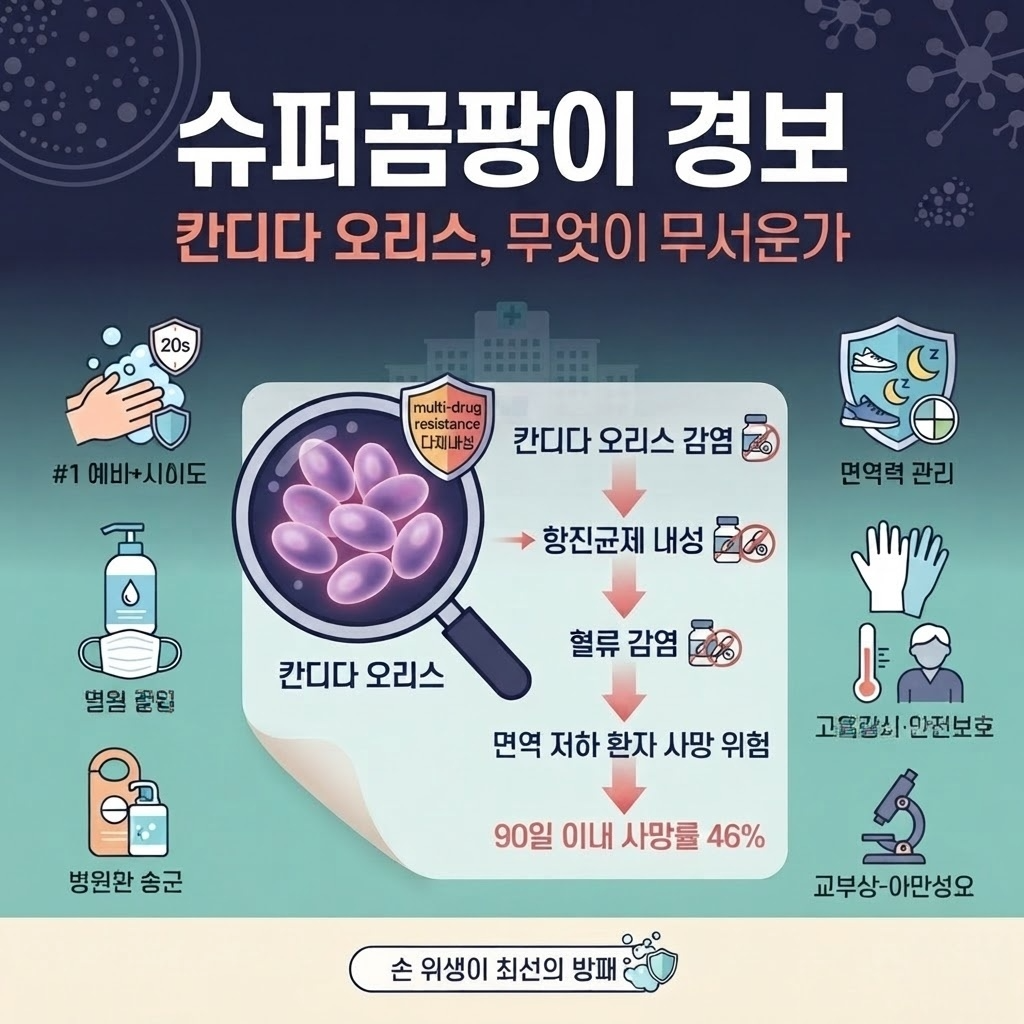 '슈퍼곰팡이' 칸디다 오리스 경보