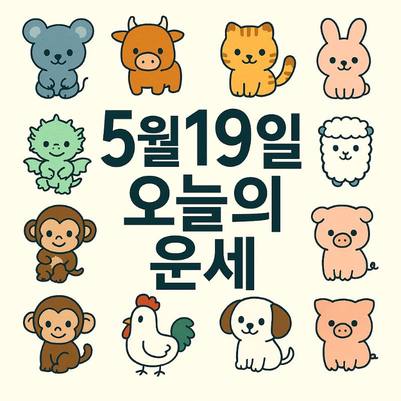 5월19일 띠별 운세 총정리 - ✨ 오늘의 운세와 생년별 해석
