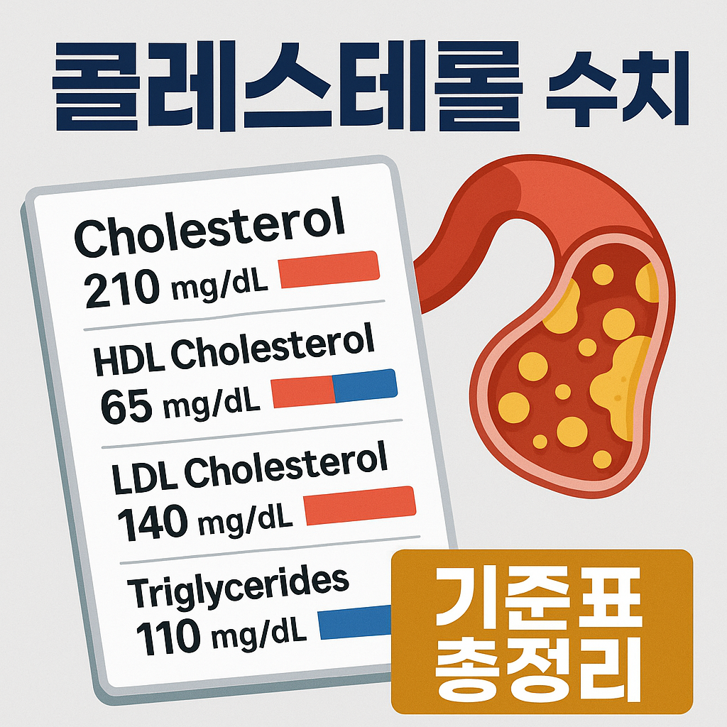헷갈리는 콜레스테롤 수치, 기준표와 관리법 총정리