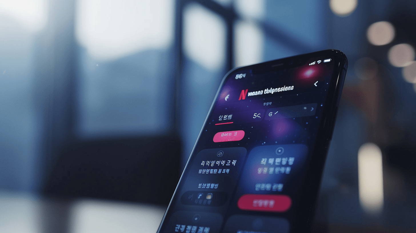 핸드폰의-넷플릭스-화면