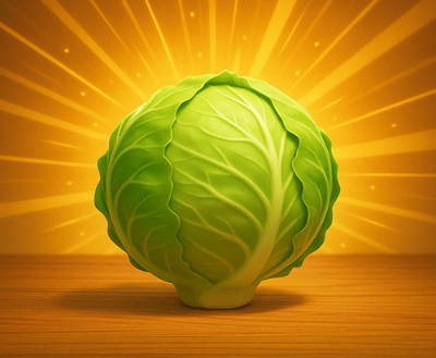 몸에 좋은 양배추의 모습
