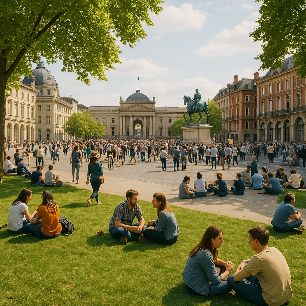 서유럽 공원과 광장에서 느끼는 도시 속 문화