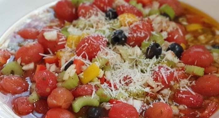 토마토마리네이드요리사진