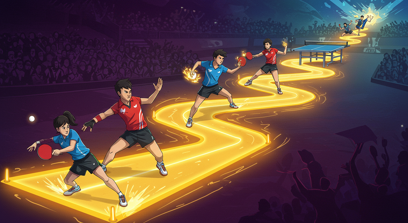 승리의 궤적을 그리다: 탁구의 신이 되기 위한 완벽한 기술과 전략