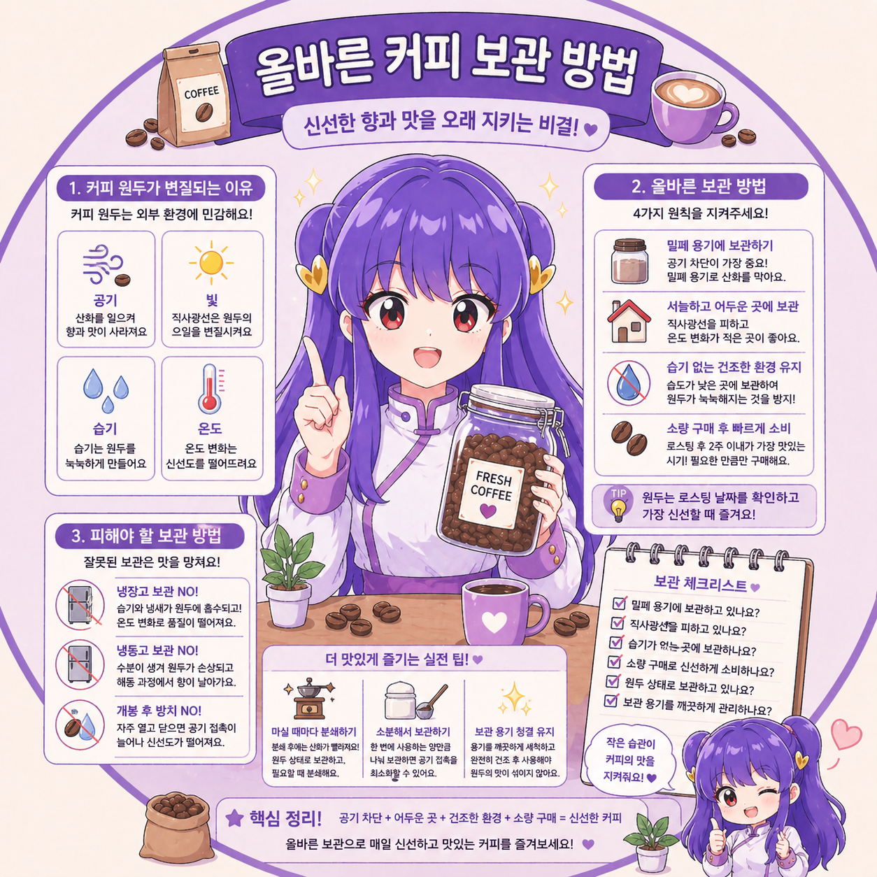 커피 원두 보관 방법 총 정리, 신선도를 오래 유지하는 올바른 보관법과 실전 관리 노하우