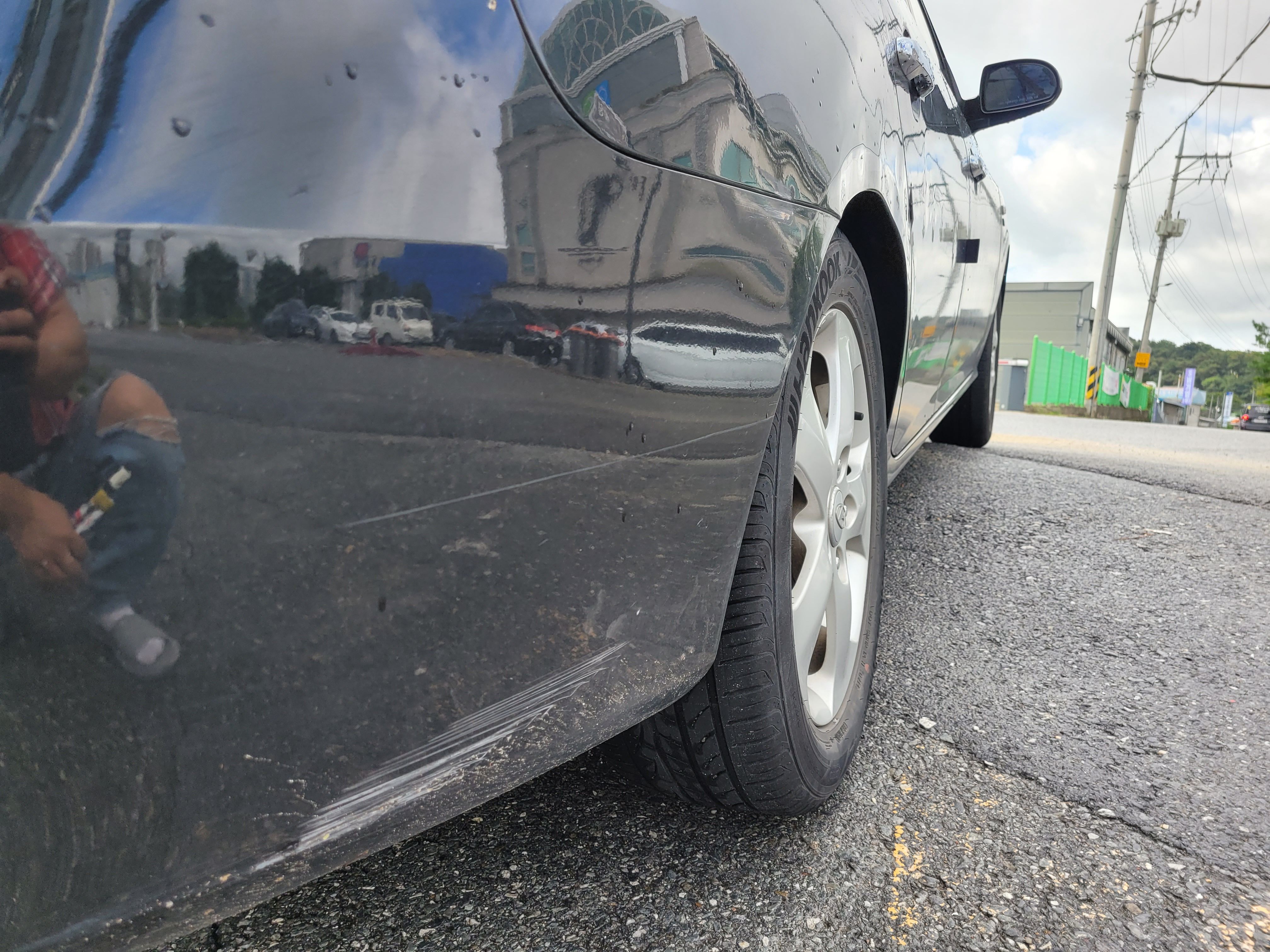 아반떼 도어, 휀다, 범퍼 판금도색비용