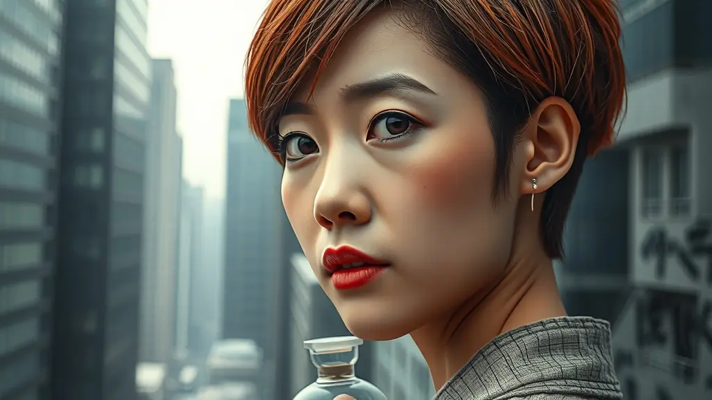 조여정 숏컷 동안 스타일링 변신