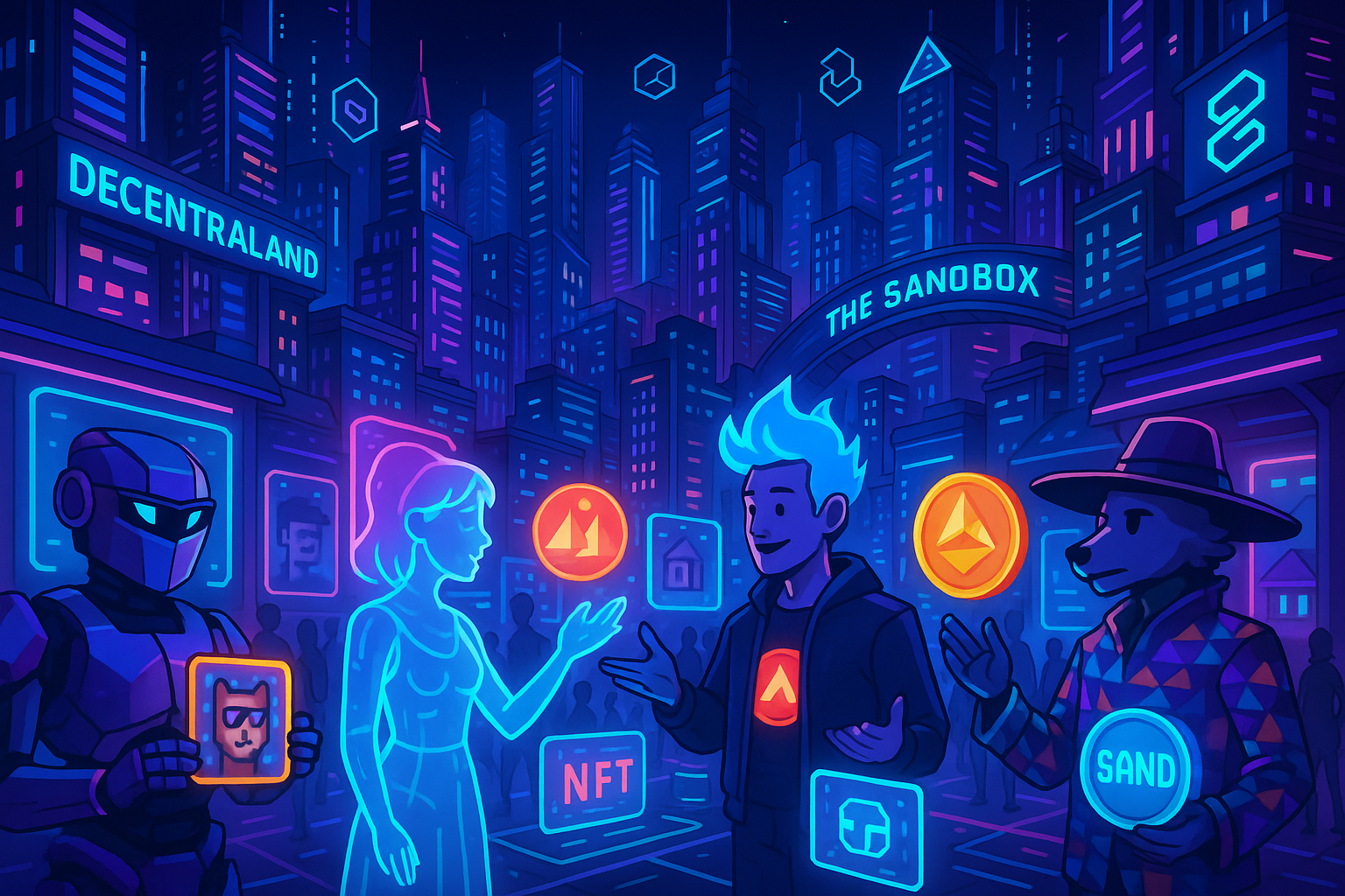 Futuristic Metaverse City