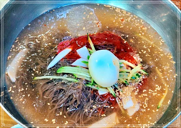 인천 화평동 맛집 수박냉면, 세숫대야 냉면