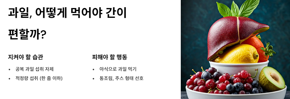 과일, 어떻게 먹어야 간이 편할까?