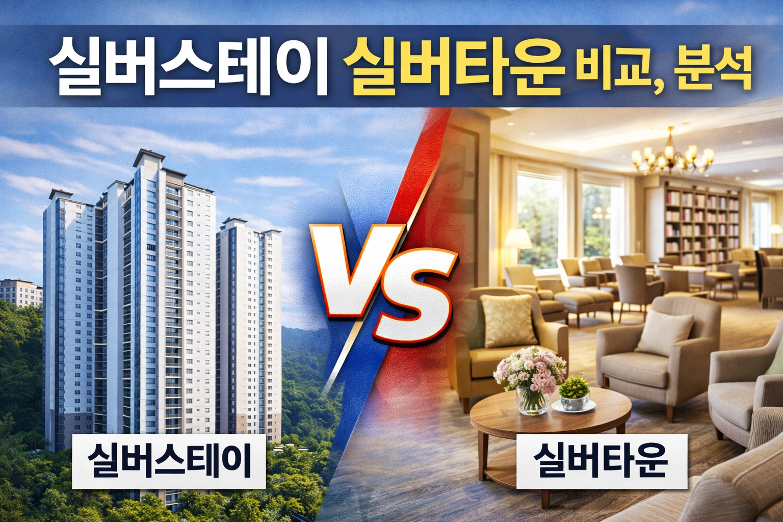 실버스테이 실버타운 차이