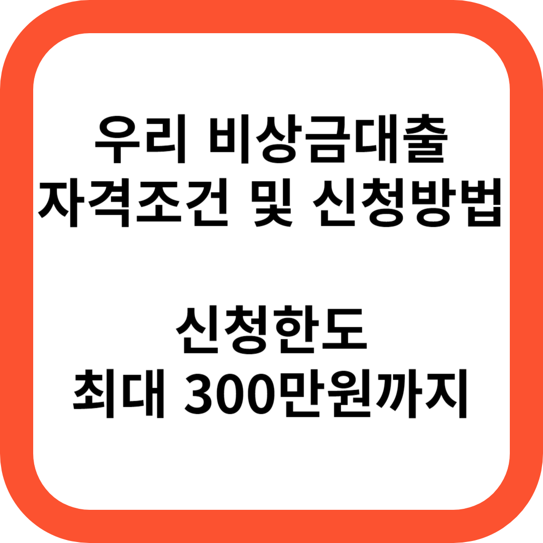 우리 비상금대출