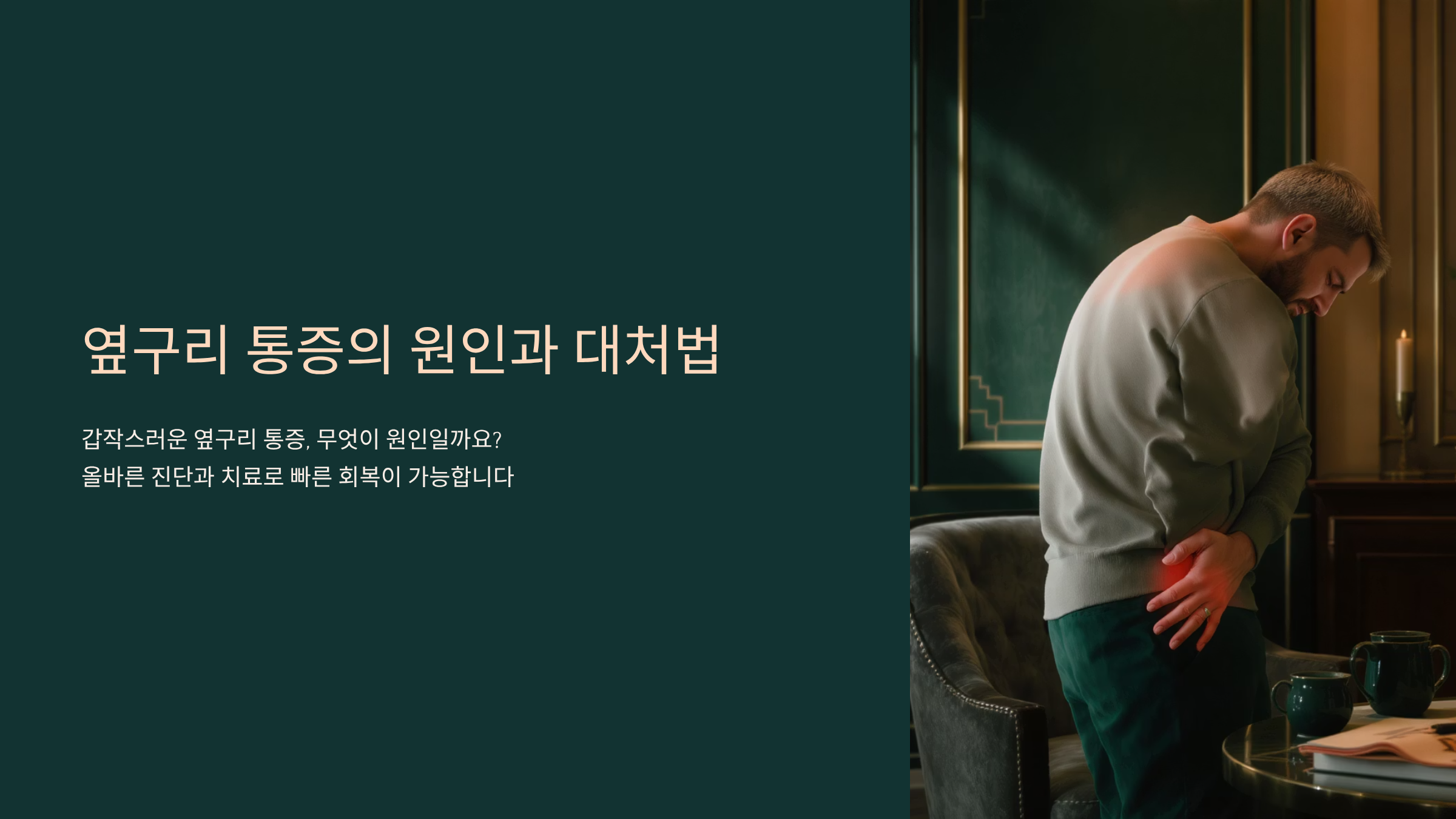 옆구리 통증 원인과 해결법 완벽정리